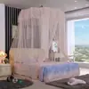 Suministro directo de fábrica tela de encaje con ruedas de poliéster para el hogar mosquitero de cúpula de acero inoxidable para colgar mosquitero de piso de princesa