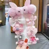 Accesorios para el Cabello de Niña Otoño e Invierno Pinzas para el Cabello de Conejo de Felpa para Niñas Lindo Set de Flores para el Cabello de Princesa Accesorios para el Cabello de Bebé