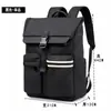 Mochila cruzada de viaje al por mayor transfronteriza, mochila negra expandible para portátil, bolso cruzado simple e informal para estudiantes para viajes