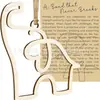 Nuevo producto: la Historia de Amor y Lealtad, Decoración de Madera de Elefante Regalo, Colgante Adorno de Hermandad y Amistad