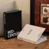 Caja de Almacenamiento Moderna Minimalista tipo Libro Falso que se Puede Abrir, Adecuada para Decoración de Sala de Estar de Hotel, Libro Falso