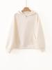 [Hengjia Qy] Sudadera con capucha y media cremallera de estilo holgado y perezoso para mujer, Top chic de nicho versátil con efecto adelgazante