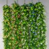 Simulación Enredadera de Eucalipto Enredadera Planta Verde Hojas Tubo Techo Hojas Verdes Enredadera Decorativa de Flores Enredadera de Flores Artificiales