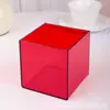 Caja de Almacenamiento Acrílica Colorida Caja para Comida de Supermercado Cubierta Antipolvo Decoración de Regalo Caja Acrílica Plegada con Calor para Dulces