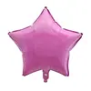Balão de filme de alumínio estrela de cinco pontas cor sólida de 18 polegadas decoração de festa de casamento balão de folha de alumínio estrela atacado