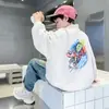 Sudadera de Primavera y Otoño para Niños 2026 Nuevo Modelo Manga Larga Delgado para Niños Mayores Moda Online de Moda