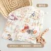 Toalla de Babero para Bebé Recién Nacido de Seis Capas, Toalla Cuadrada Pequeña, Toalla de Baño para Bebé, Toalla Clase A, Pañuelo, Gasa para Lavado de Cara Infantil, Algodón Puro