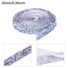 Taladro de resina de 1 cm de ancho pegamento AB red código de barras película autoadhesiva accesorios de ropa tira de taladro caliente pegatina de encaje de boda diy
