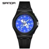 Reloj Infantil Sanda Kidsren Tj Estudiantes de Primaria Creativo Doce Constelaciones Reloj Impermeable Luminoso Digital de Cuarzo