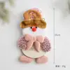 Colgante de muñeco de Santa Claus transfronterizo DIY Muñeco de nieve de tela Muñeco para decoración de árbol de Navidad Colgante de muñeco