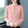 Camiseta de Manga Larga de Forro Polar de Color Sólido Doble Cara para Mujer, Nuevo Estilo de Invierno, Top que Cubre el Vientre, a la Moda, Adelgazante, Cálido, Camiseta Básica Versátil