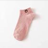 Meias femininas urso meias femininas estudante meias candy cor barco Meias rasas meias curtas finas Net meias vermelhas barraca atacado