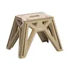 Banquinho Dobrável Plástico para Exterior Banquinho Dobrável de Plástico Banco Pequeno Portátil Banquinho Estilo Mazar Camping