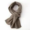 Bufanda de Cachemira para Mujer 100% Cachemira Pura Estilo Grueso de Invierno Versátil Color Sólido Chal Bufanda Cálida Protección contra el Frío Cuello