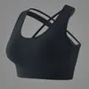Ropa interior deportiva de espalda americana de comercio exterior transfronterizo, resistente a golpes, súper fruncida, sujetador de yoga de alta resistencia, chaleco cruzado de fitness