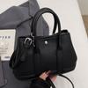 2025 Nuevo Bolso Balde Portátil Simple Casual de Nicho Estilo Coreano Diseño Combinable Color Sólido Bolso Cruzado para Mujer