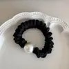Círculo Intestinal de Perla de Alta Textura Combinación Perfecta Alta Elasticidad Clásico Adorno para la Cabeza de Mujer Elegante Elegante Tejido Suave Sin Pelo de Conejo Anillo para el Cabello
