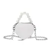 Bolsas Pequenas Populares e Estilosas para Mulheres 2023 Primavera Nova Tendência Moda Bolsa Transversal Bolsa de Corrente Bolsa Pequena Simples em Formato de Coração