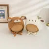 Chapéu de Bebê Chenjing Outono e Inverno Fofo Super Fofo Animal À Prova de Vento Proteção para Orelhas Chapéu Espesso Quente de Bebê para Homens e Mulheres