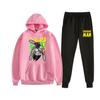 Comercio exterior transfronterizo nuevo motosierra hombre motosierra hombre pareja sudadera con capucha leggings conjunto de dos piezas