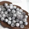 Novas Contas Hexagonais de Imitação Olho de Gato 10mm com Furo Reto para Pulseira Colar DIY Feito à Mão Acessórios Contas Redondas