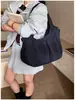 Bolsa Tote Grande Capacidade Estilo Coreano Nicho Bolsa Transversal Bolsa Feminina Simples Casual para o Dia a Dia Bolsa de Mão Leve com Alça Única