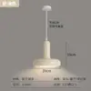 Lámpara Colgante Pequeña de Mesita de Noche Personalidad Creativa Arte Minimalista Moderno Estilo Crema Dormitorio Hongo Nórdico Habitación de Hotel Barra de Bar