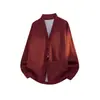 En stock CS1161-p55 Nuevo cárdigan de capas de alta calidad para nicho, top tipo camisa talla grande, chaqueta