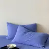 Fio de Bebê Enrugado Classe a Fio de Camada Dupla Cor Pura Algodão Puro Lençóis de Cama de Solteiro Peça Única 100 Algodão Fio Enrugado Único Fronha