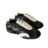 Zapatillas de entrenamiento alemanas retro con cordones para mujer, nueva colección otoño 2026, suela gruesa, que aumenta la altura, suela blanda, estampado de leopardo, casual, adelgazantes y deportivas.