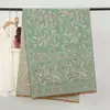 Bufanda Gruesa de Jacquard Paisley de Doble Cara de Faux Cachemira para Viaje, Chal Versátil de Estilo Étnico Vintage para Primavera y Otoño