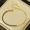 Pulseira Colorida de Zircônia 2025 para Mulheres, Corrente Tennis Fashion Versátil, Joia de Design de Nicho, Aço Titânio, Não Desbota