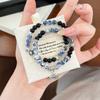 Populares Pulseras Apilables con Cuentas de Candado de Paz de Estilo Chino Nuevo con Diseño de Mariposa de Nicho Estilo Antiguo Pulseras de Puesto de Mercado Nocturno