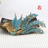 60707 Cabeza de Fénix Hecha a Mano de Cobre para DIY Material Hanfu Jade Imitación Pasador de Estilo Antiguo Corona de Pelo Adorno para el Cabello 50*100mm