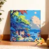 Selección transfronteriza: Tamaño 20*20 pintura al óleo digital de paisaje DIY para colorear a mano alivio del estrés curación pintura decorativa acrílica