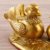 Enfeites de patos-mandarim de cobre latão coração com coração patos-mandarim enfeites de casa casamento suprimentos de casamento patos-mandarim de cobre atacado