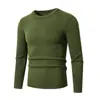 Nuevo Suéter Casual de Punto con Cuello Redondo para Hombre Otoño e Invierno 2025 Camiseta Base