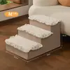 Escaleras para Cama de Gato de Invierno Transfronterizas con Peldaños de Esponja Extraíbles y Lavables, Adecuadas para Perros Pequeños y Gatos, Escalera de Trepa para Todas las Estaciones