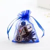 Bolsa para Empaque de Joyería, Bolsa de Malla, Bolsa de Gasa de Organza Transparente, Bolsa de Regalo, Bolsita Cosmética, Logo para Bolsa de Dulces de Boda