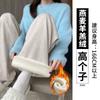 Shanli Dadi [Tienda] Pantalones de Arroz Glutinoso de Lana de Cordero para Mujer Otoño e Invierno Nuevos Engrosados Engrosados Pantalones de Algodón Casual Suave Cerosos