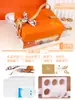 Hermes Naranja Fresco Estofado Instantáneo Nido de Pájaro Caja de Regalo Naranja Pañuelo de Seda Portátil con Logo