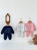 26 Primavera Nuevo Estilo Coreano Ropa para Bebé Conjunto Infantil Ins Deportivo Lindo Oso Conjunto de Dos Piezas Pantalones de Manga Larga