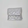 Monedero de Pu Acolchado Color Caramelo Forma de Corazón con Amor Portátil Bolsa de Almacenamiento para Servilletas Sanitarias Gran Capacidad Bolso de Mano para Joyería