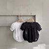 Ropa de Verano para Bebé Estilo Coreano Delgado Ropa para Niños Bolso para Bebé Ropa de Pedos Mono con Cuello de Encaje para Niñas Ropa de Verano para Niños