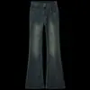 Calça jeans skinny cinza cimento feminina primavera 2024 cintura alta emagrecimento calças pequenas alargadas calças ferradura primavera e outono