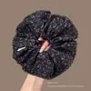 Elástico de Cabelo Grande Estilo Coreano para Mulheres, Acessório de Cabelo de Alta Qualidade Estilo Coreano, Arte em Tecido, Lindo Elástico de Cabelo de Lenço