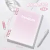 Cuaderno de hojas sueltas de alto valor b5 cuaderno desmontable cuaderno simple estudiantes universitarios, estudiantes de secundaria y preparatoria estilo ins cubierta blanda más