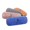 Estuches para Gafas Hechos a Mano Simples y Portátiles, Monturas para Gafas, Montura Grande, Modernas, Soportan Logo y Nombre de Tienda, Material de Cuero