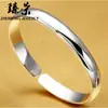 Pulsera coreana para mujer chapada en plata de imitación, pulsera europea y americana al por mayor de cobre chapado en plata con protección ambiental