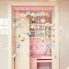 Cortina de Puerta para Hogar en la Nube Cortina para Habitación de Niñas Sala de Té Cortina Acogedora Cortina de Entrada Cortina Decorativa para Villa Cortina de Baño